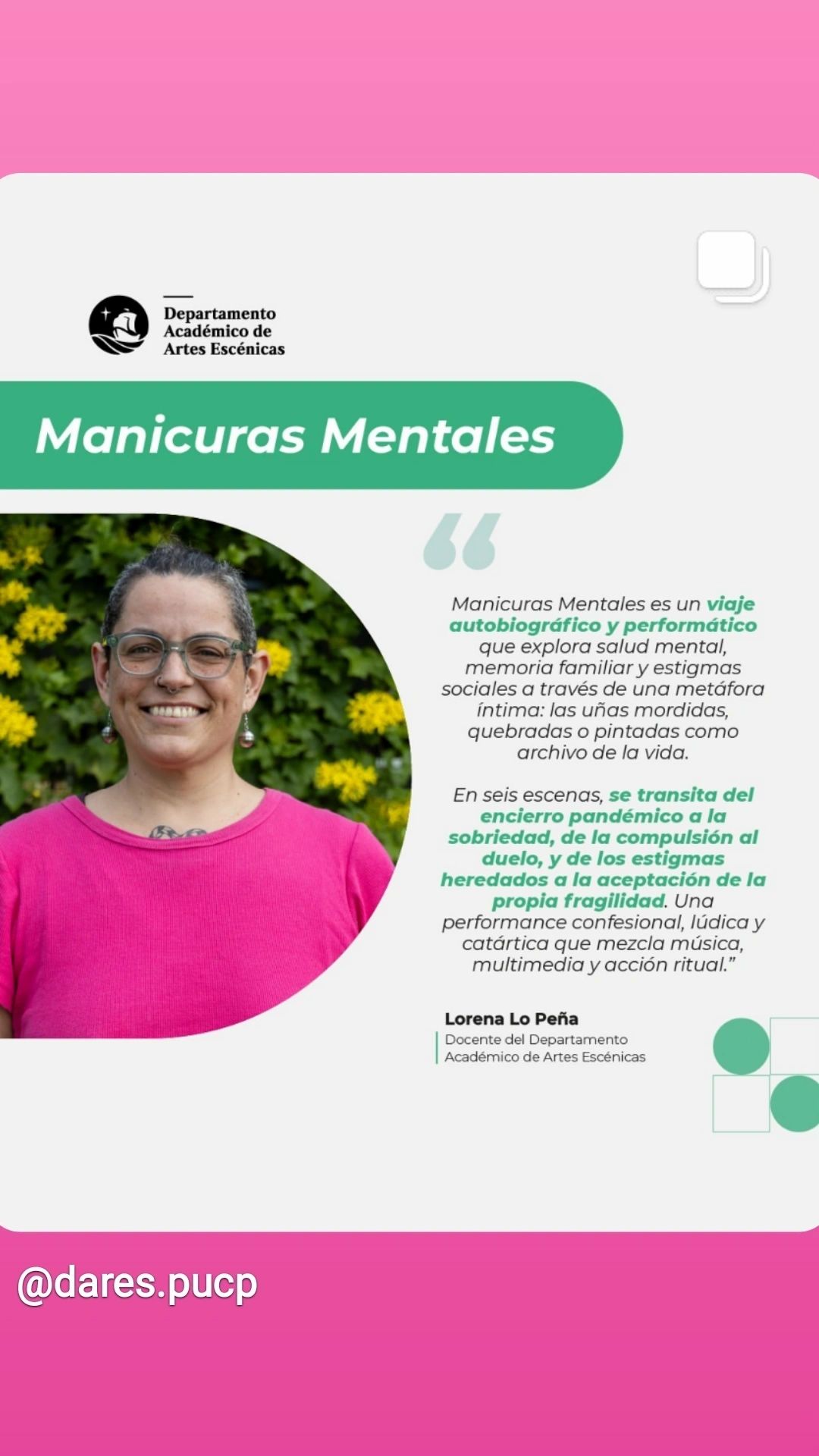 Manicuras Mentales — descripción académica PUCP